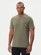 Koszulki męskie - Napapijri T-Shirt S-Fanes NP0A88SE Zielony Regular Fit - miniaturka - grafika 1