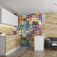 Naklejki na ścianę - Zestaw 60 naklejek Ambiance Azulejos - miniaturka - grafika 1