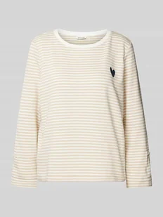 Bluza o kroju comfort fit ze wzorem na całej powierzchni - Bluzy damskie - miniaturka - grafika 1