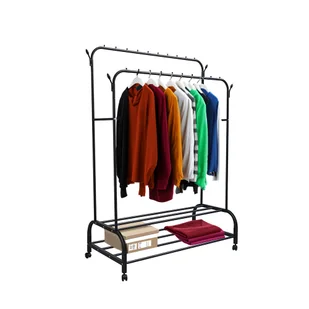 Wieszak na ubrania LRA-05 czarny - Wieszaki i stojaki Wieszak na ubrania LRA-05 czarny - Wieszaki i stojaki - miniaturka - grafika 1