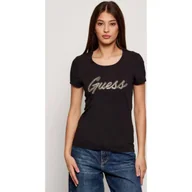 Koszulki i topy damskie - GUESS T-shirt Slim Fit - miniaturka - grafika 1