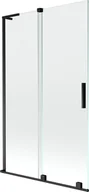 Parawany nawannowe - Mexen Velar L parawan nawannowy 2-skrzydłowy rozsuwany 110 x 150 cm, transparent, czarny - 896-110-003-01-70 - miniaturka - grafika 1
