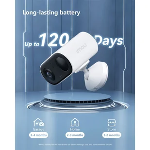 IMOU Cell Go 3MP Security Wireless Camera, 5000mAh Battery, Night Vision, Human Detection, 2-Way Audio, Voice Changer - Systemy inteligentnych domów - miniaturka - grafika 6