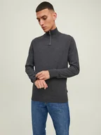 Swetry męskie - Jack & Jones Sweter w kolorze antracytowym - miniaturka - grafika 1