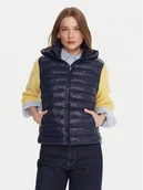 Kamizelki damskie - Tommy Hilfiger Bezrękawnik WW0WW47352 Granatowy Slim Fit - miniaturka - grafika 1
