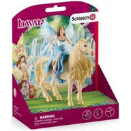 Figurki dla dzieci - Schleich Eyela na złotym jednorożcu - miniaturka - grafika 1