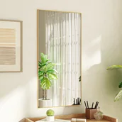 Lustra - vidaXL Lustro na drzwi, złote, 50x100 cm, szkło i aluminium - miniaturka - grafika 1