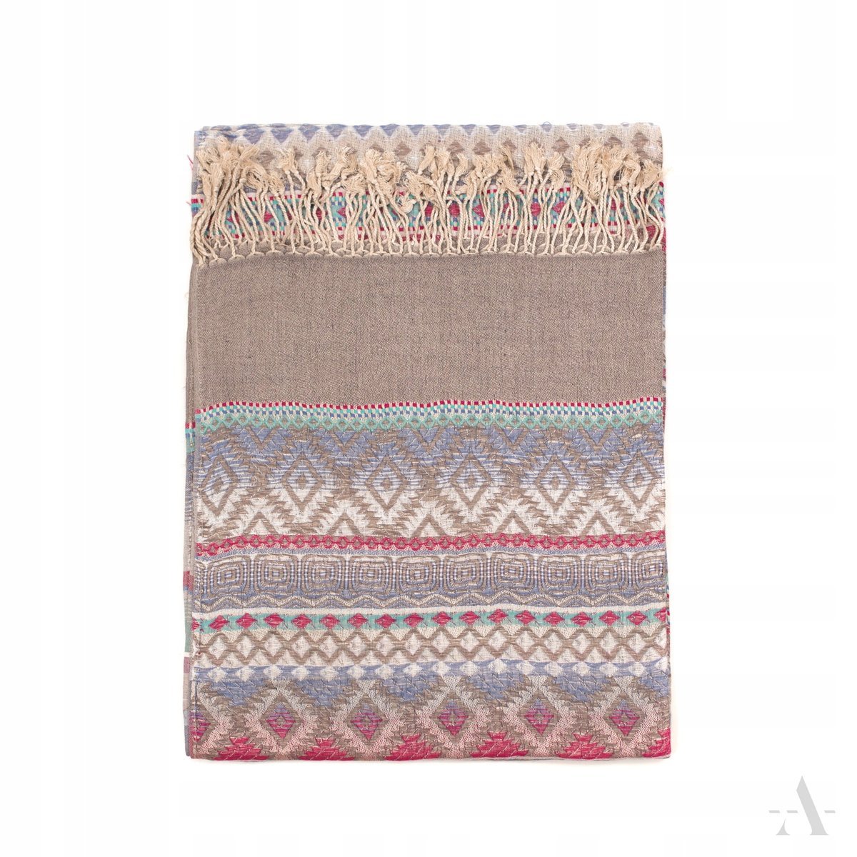 Duży Szal Szalik Z Kolorowym Wzorem - Orient