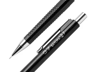 Ołówek mechaniczny Sakura XS-127, czarny, 0,7 mm - Kredki, ołówki, pastele i pisaki - miniaturka - grafika 1