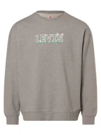 Bluzy męskie - Levi's Bluza męska Mężczyźni Bawełna szary marmurkowy, S - miniaturka - grafika 1