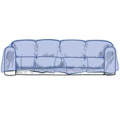 Akcesoria do pakowania - Folia ochronna 4-osobowa kanapa 335,3 x 137,2cm GRUBA 50 mikronów - miniaturka - grafika 1