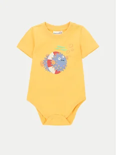 Coccodrillo Body dziecięce WC4112202UWN Żółty - Body dla niemowląt - miniaturka - grafika 1