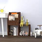 Półki i regały dla dzieci - Regał na czasopisma dla dzieci, brązowy dąb, 71x30x78,5 cm - miniaturka - grafika 1