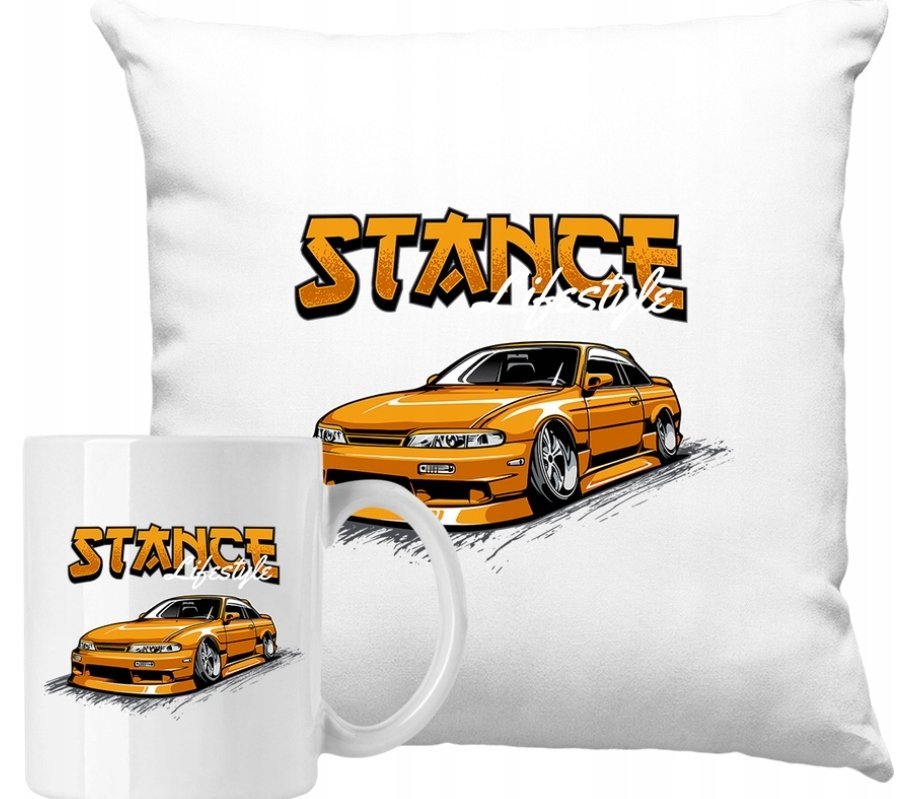 ZESTAW PODUSZKA + KUBEK Szybkie Auta Motoryzacja JDM Pomysł Na Prezent #7