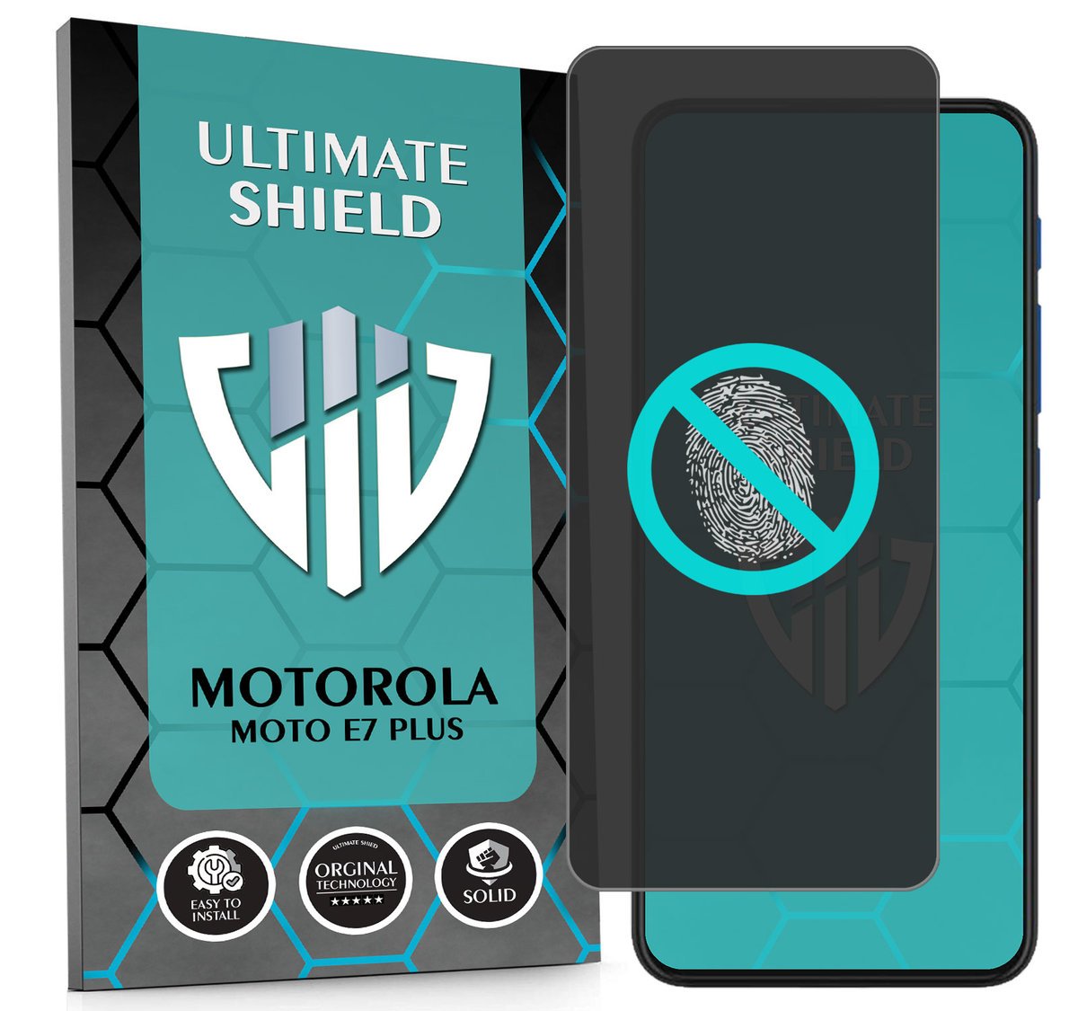 NAJLEPSZE SZKŁO 5D PEŁNE DO MOTOROLA MOTO E7 PLUS NIETŁUKĄCE ORYGINAŁ