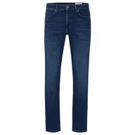 Spodenki męskie - BOSS Męskie spodnie jeansowe Delaware BC-P, Dark Blue406, 34W / 34L - miniaturka - grafika 1