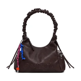 Torebka Desigual Half Logo Montvil 25WAXPAY Brązowy - Torebki damskie - miniaturka - grafika 1