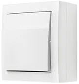 Wyłączniki światła i elektryczne - Simon Simon Aquaclick Przycisk zwierny bez piktogramu, 10 AX, 250 V biały ACP1/11 ACP1/11 - miniaturka - grafika 1