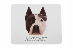Amstaff geometryczny Podkładka pod mysz myszkę - Podkładki pod mysz - miniaturka - grafika 1