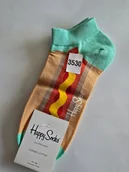 Skarpetki damskie - Kolorowe skarpety Happy Socks stopki unisex rozmiar 41-46 (3530) - miniaturka - grafika 1