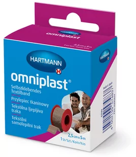 Hartmann Plaster omniplast 2,5 cm x 5 m - Apteczki i materiały opatrunkowe - miniaturka - grafika 1