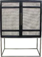 Komody - Belldeco Modern black Komoda wysoka - miniaturka - grafika 1