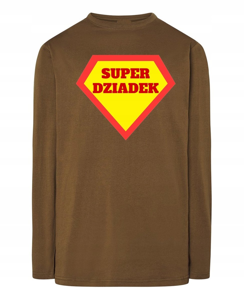 Longsleeve męski Dzień Dziadka Super DZIADEK Prezent r.XL