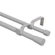 Karnisze - Karnisz Eris 240 cm podwójny szary mat 19/16 mm Inspire - miniaturka - grafika 1