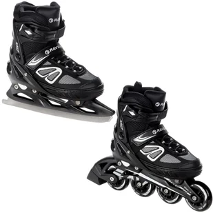 Rolki Łyżwy 2w1 RAVEN Advance Black 35-39 - Łyżwy - miniaturka - grafika 1