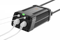 Przetwornice samochodowe - TECHNAXX TE16, 1.200W, 2x VAC 230V, 2x USB - miniaturka - grafika 1