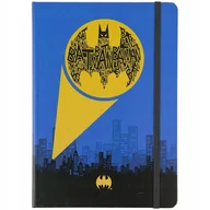 Notesy i bloczki - GRANATOWY NOTES W KRATKĘ ŚWIECI W CIEMNOŚCI PAMIĘTNIK DC BATMAN KITE - miniaturka - grafika 1