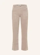 Spodnie damskie - Marc O'polo Spodnie Bootcut Kiruna Z Aksamitu grau - Marc O'Polo - miniaturka - grafika 1