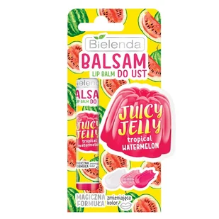 Bielenda Juicy Jelly Lip Balm balsam do ust zmieniający kolor Tropical Watermelon 10g - Kosmetyki pod oczy - miniaturka - grafika 2