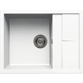 Zlewozmywaki - Elleci Zlewozmywak Unico 125 K96 Biały - miniaturka - grafika 1