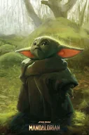 Pozostałe książki - Grupo Erik Plakat The Mandalorian Child Grogu - dekoracja ścienna Baby Yoda Star Wars - miniaturka - grafika 1