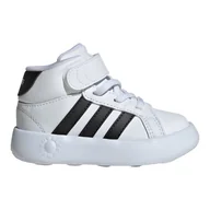 Buty dla dziewczynek - Buty dziecięce adidas Grand Court białe wysokie IE3866 26 - miniaturka - grafika 1