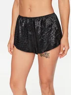 Piżamy damskie - Hunkemöller Szorty piżamowe 203224 Czarny Comfortable Fit - miniaturka - grafika 1