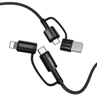 Kable USB - Joyroom 4w1 kabel do szybkiego ładowania USB Typ C / USB - USB Typ C / Lithtning Quick Charge Power Delivery 3 A 60 W 1,8 m zielony (S-1830G3) S-1830G3 - miniaturka - grafika 1