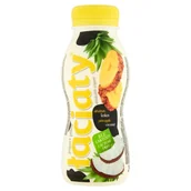 Kefiry, jogurty, maślanki - Łaciaty Jogurt pitny ananas kokos bez laktozy 250 ml - miniaturka - grafika 1