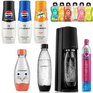 Saturatory - SODASTREAM TERRA SATURATOR NABÓJ BUTELKI 1x 1L FUSE 1x 0,5L MOB + 4x Syrop - miniaturka - grafika 1
