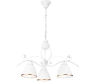 Lampy sufitowe - Żyrandol na łańcuchu RETRO II 3xE27/60W/230V biały - miniaturka - grafika 1