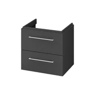 Szafki łazienkowe - Szafka łazienkowa pod umywalkę Cersanit Larga 60 cm antracyt S164-036 - miniaturka - grafika 1