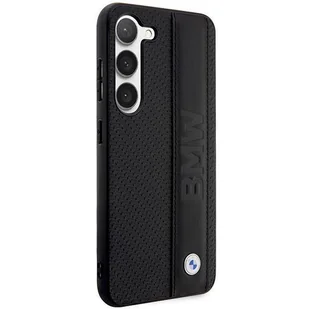 Etui BMW BMHCS23M22RDPK S23+ S916 czarny/black hardcase Leather Textured & Stripe - Etui i futerały do telefonów - miniaturka - grafika 4