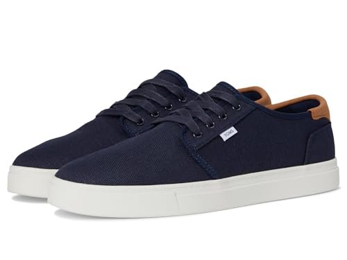 TOMS Męskie trampki Carlo 2.0, granatowe płótno Legacy, 40,5 EU