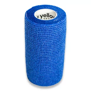 yellowBAND Bandaż Kohezyjny 10cm x 4,5m Niebieski - Apteczki i materiały opatrunkowe - miniaturka - grafika 1