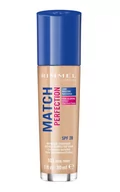 Podkłady do twarzy - Rimmel Match Perfection podkład w płynie SPF 20 odcień 103 True Ivory 30 ml - miniaturka - grafika 1