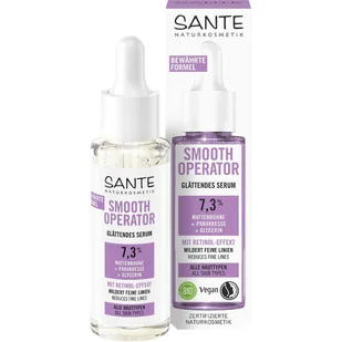 Serum do twarzy wygładzające z efektem retinolu 7,3 % - Vigna Aconitifolia, Parakres Gliceryna ECO 30 ml - SANTE - Serum do twarzy - miniaturka - grafika 1