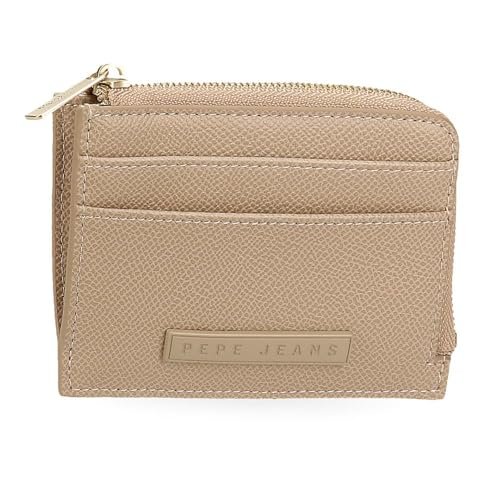 Pepe Jeans Elia Torebka Beżowy 11,5x8x1,5 cm Sztuczna skóra by Joumma Bags, beż, Talla única, portmonetka