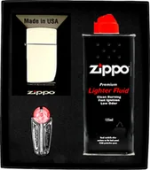 Trafika - Zestaw Zippo Zapalniczka Chrome High Polish Chrome Slim Prezentowy No1 - miniaturka - grafika 1