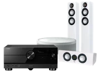 Kino domowe - Yamaha RX-A6A (czarny) + Carina FS247 (biały) + CC 241 (biały) + MusicCast 50 (biały) - miniaturka - grafika 1